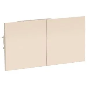 Розетка 2-м СП AtlasDesign 16А IP20 с заземл. защ. шторки со сдвижн. крышкой в сборе беж. SE ATN000228 1240190