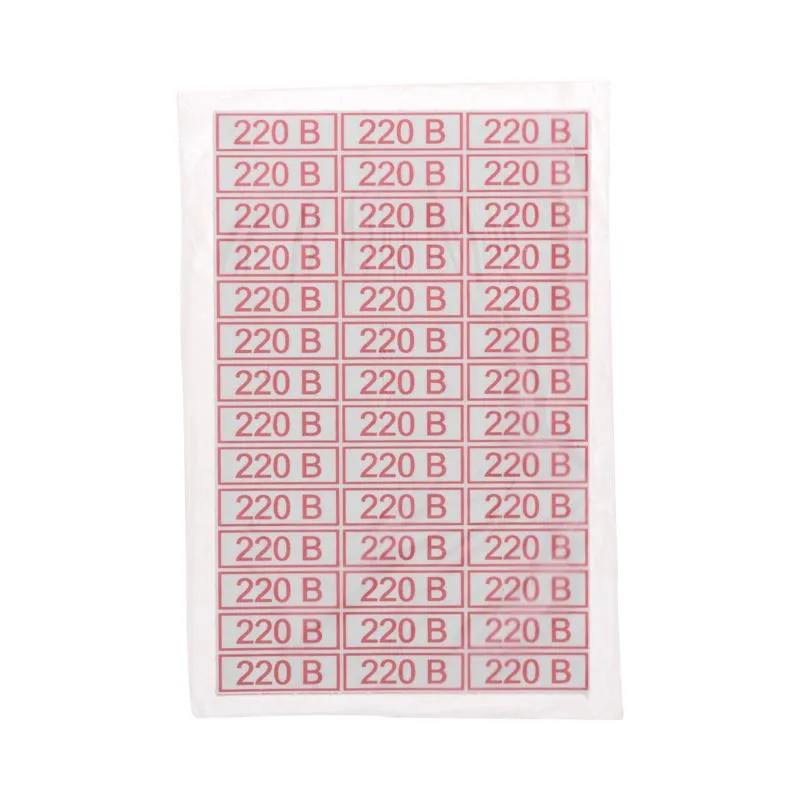 Наклейка знак электробезопасности «220 В» 10х30мм (42 шт. на листе, 5 листов) REXANT - Фото 3