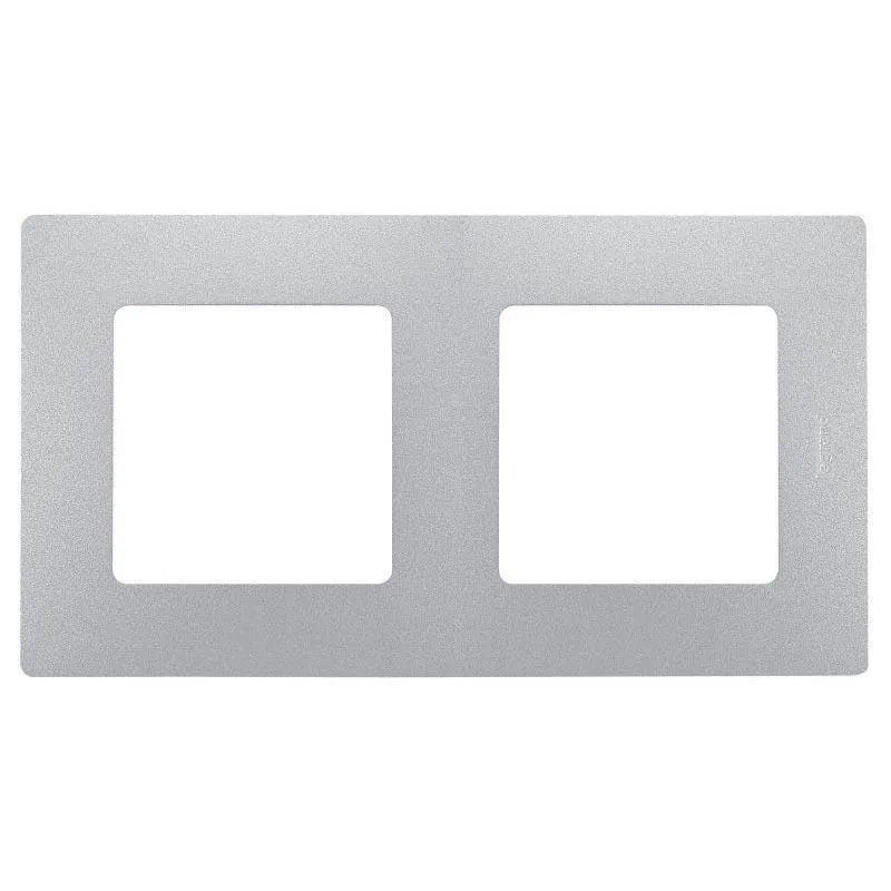 ETIKA Рамка 2-местная алюминий