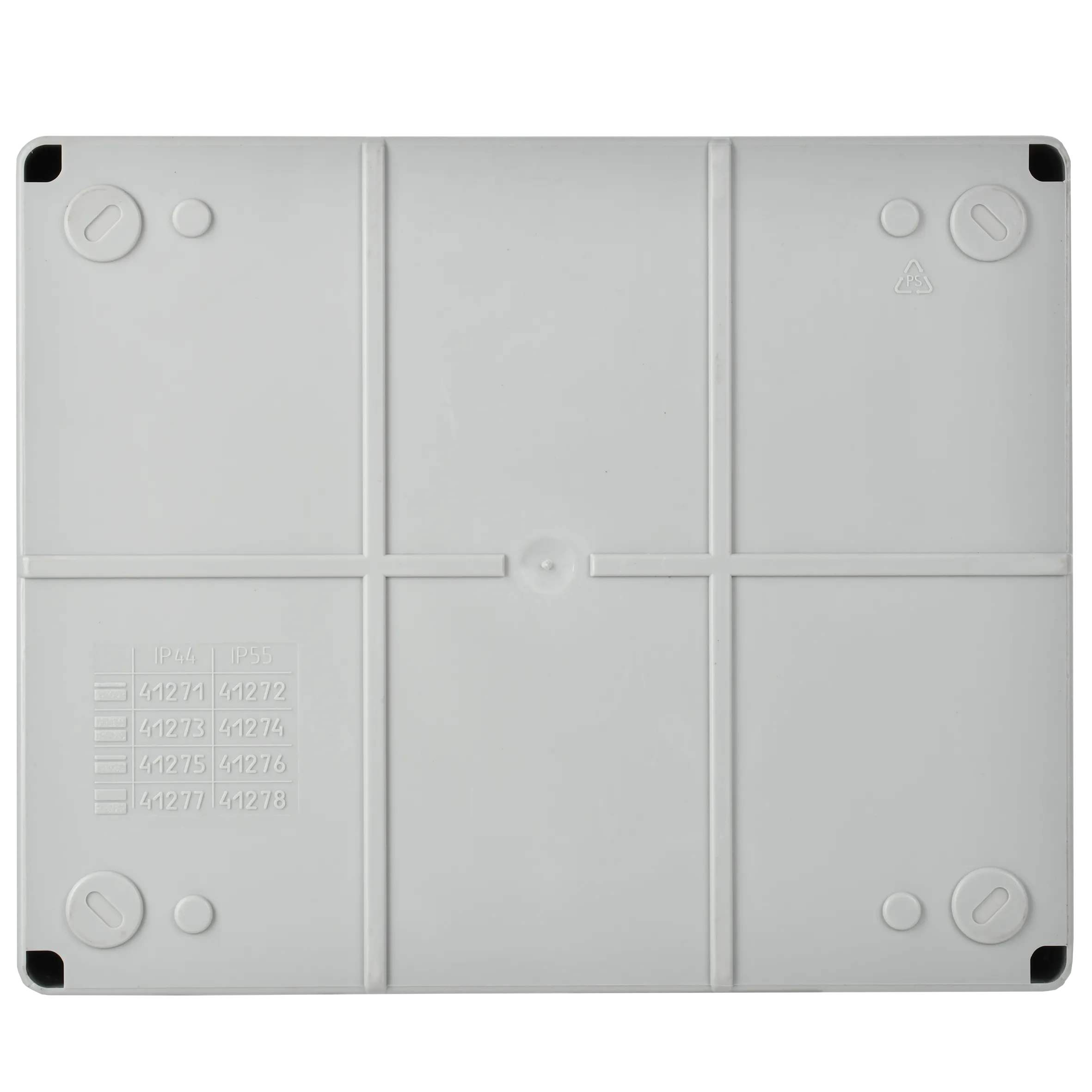 Коробка распаячная КМ41271 для открытой проводки безгалогенная (HF) 240х195х90мм IP44 5 вводов серая IEK - Фото 3