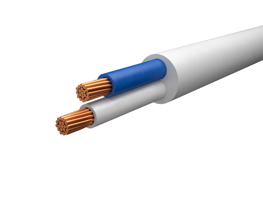 Провод ПВС-Т 2х0,5 бел (200м) Автопровод А02322