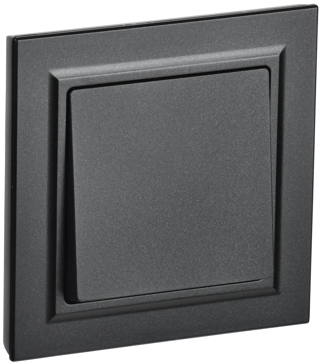 BRITE Выключатель 1-клавишный 10А в сборе ВСР10-1-0-БрЧ черный IEK BR-V10-0-10-K02-F