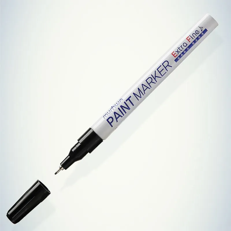 Маркер-краска Extra Fine Paint Marker 1мм, нитрооснова, черный MunHwa - Фото 4