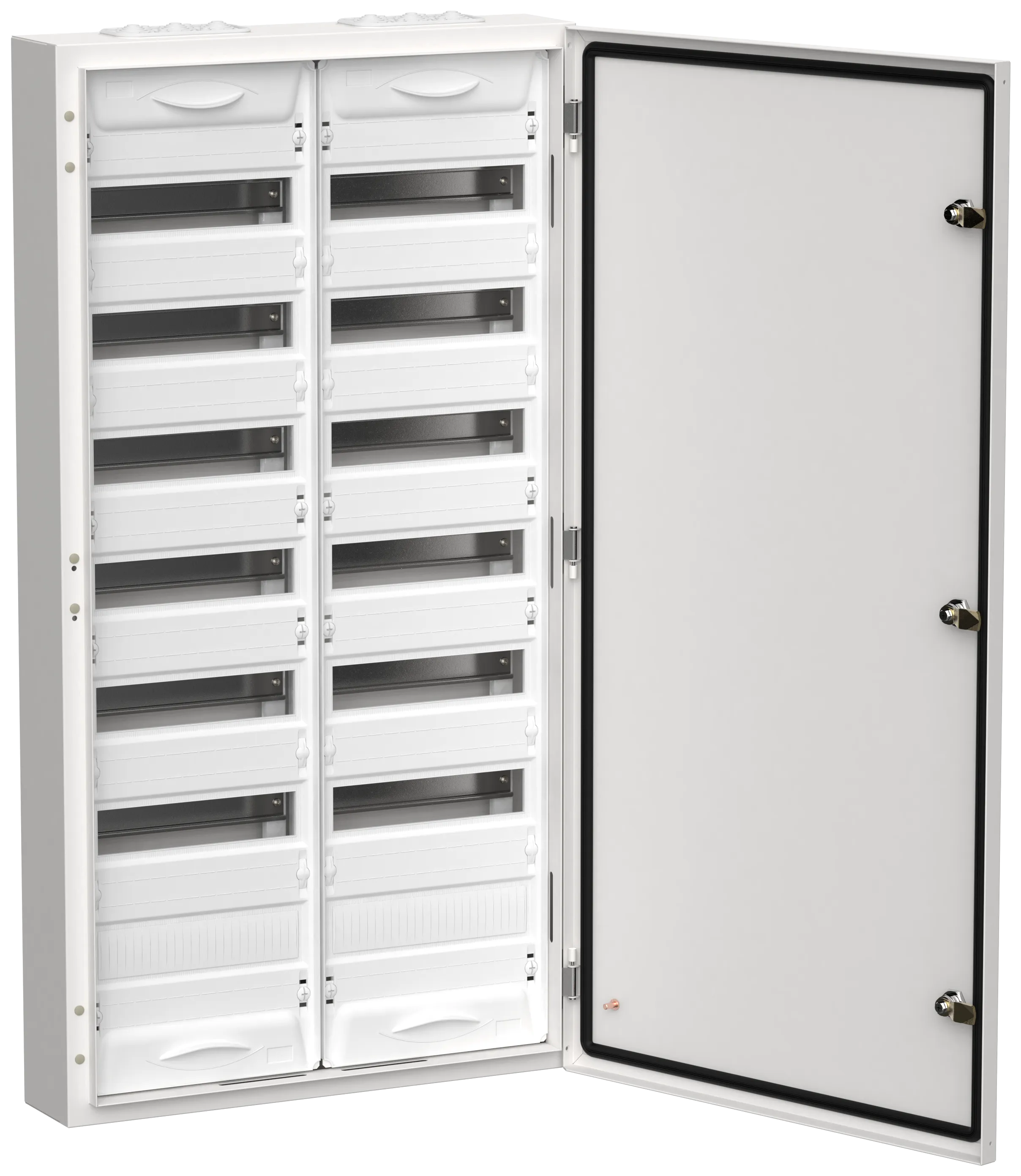 TITAN 5 Корпус металлический ЩРн-168 (2х84) 1085х570х140мм IP54 белый (одна дверь) IEK