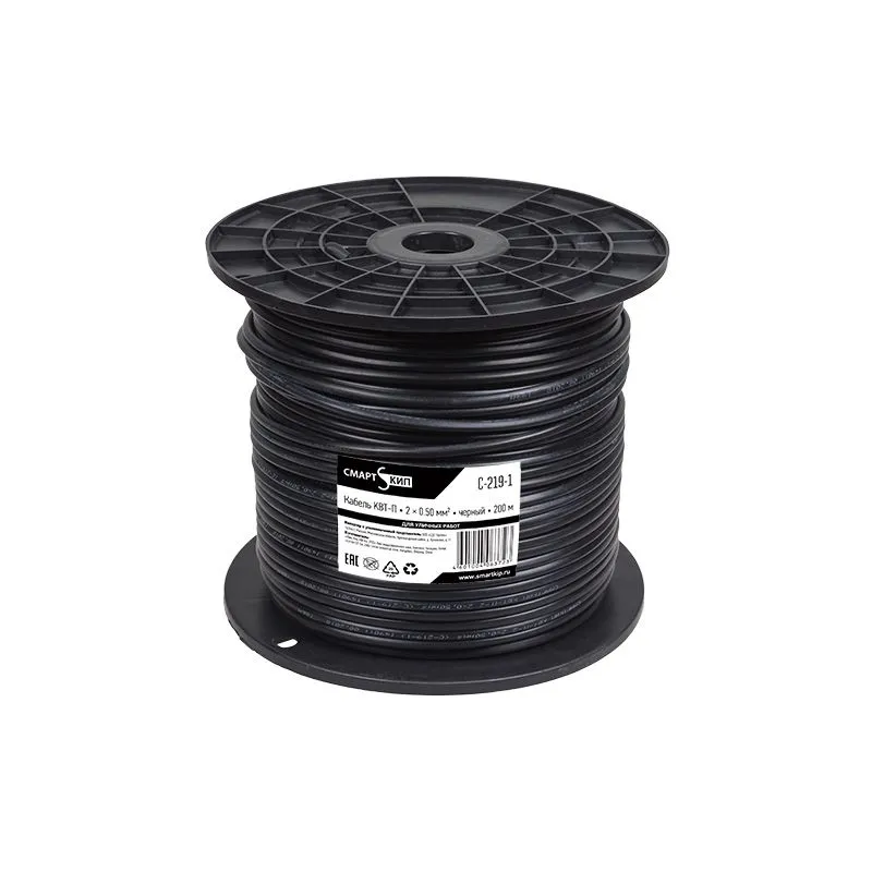 Кабель КВТ-В-2+2x0,50 мм², белый, 200 м, СМАРТКИП - Фото 2