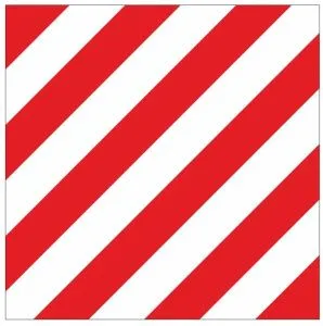 Знак металл "Негабаритное место" (300x300) EKF zn-1-01