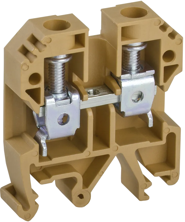 Клемма винтовая КВИ-10мм2 желтая IEK