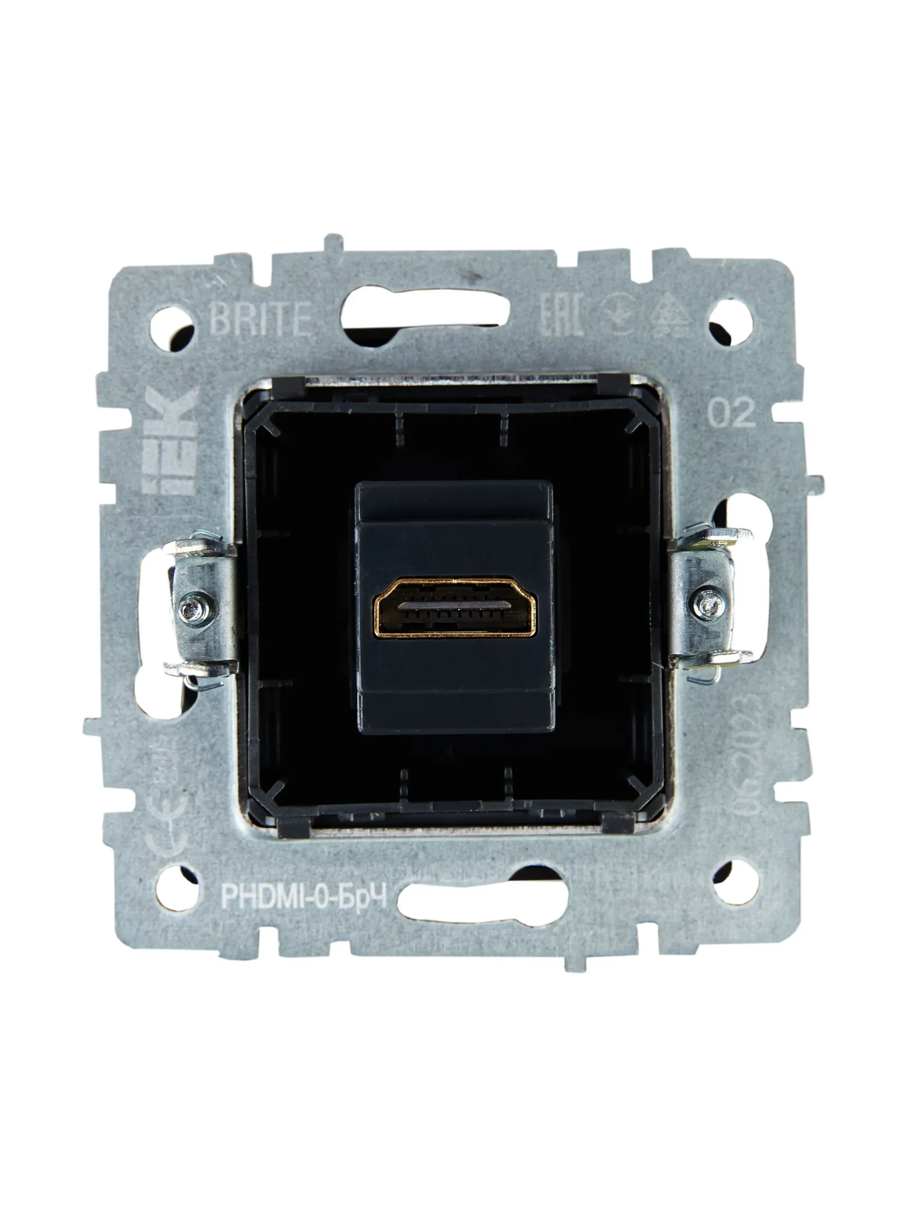 BRITE Розетка HDMI РHDMI-0-БрЧ черный IEK - Фото 5