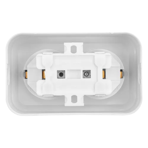 Розетка двухместная с заземляющим контактом открытой установки РА16-250