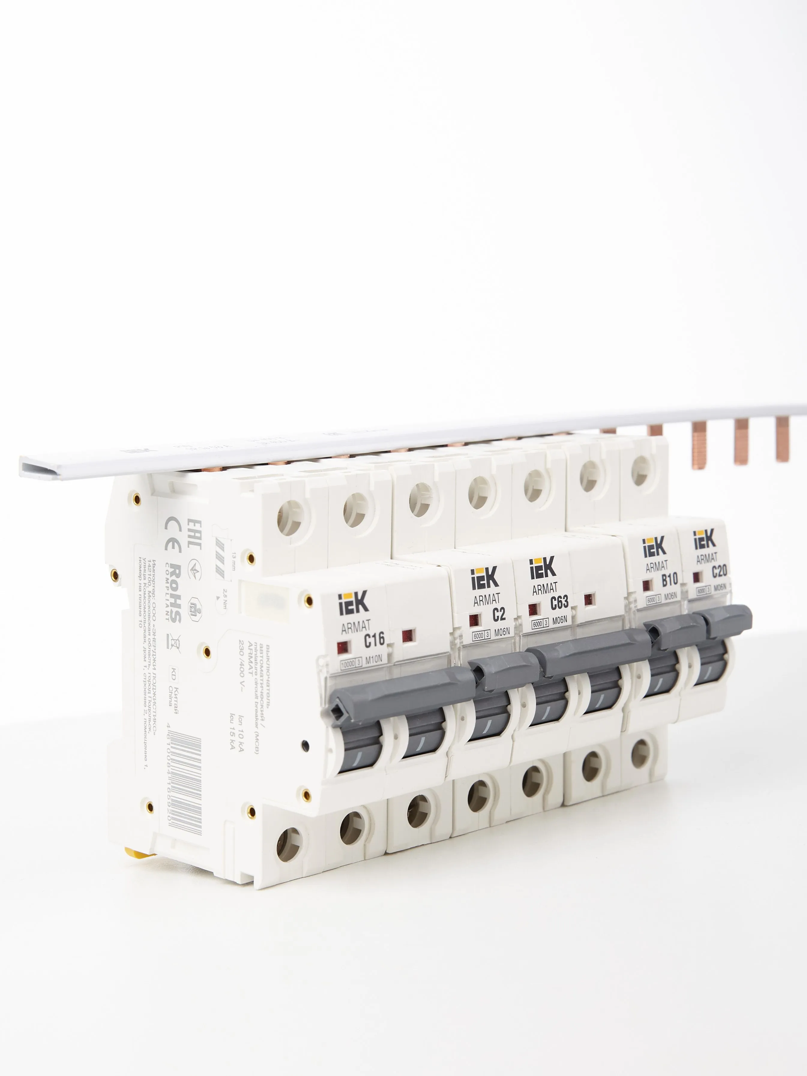 Шина соединительная типа PIN (штырь) 3Р 100А (1м) IEK - Фото 3