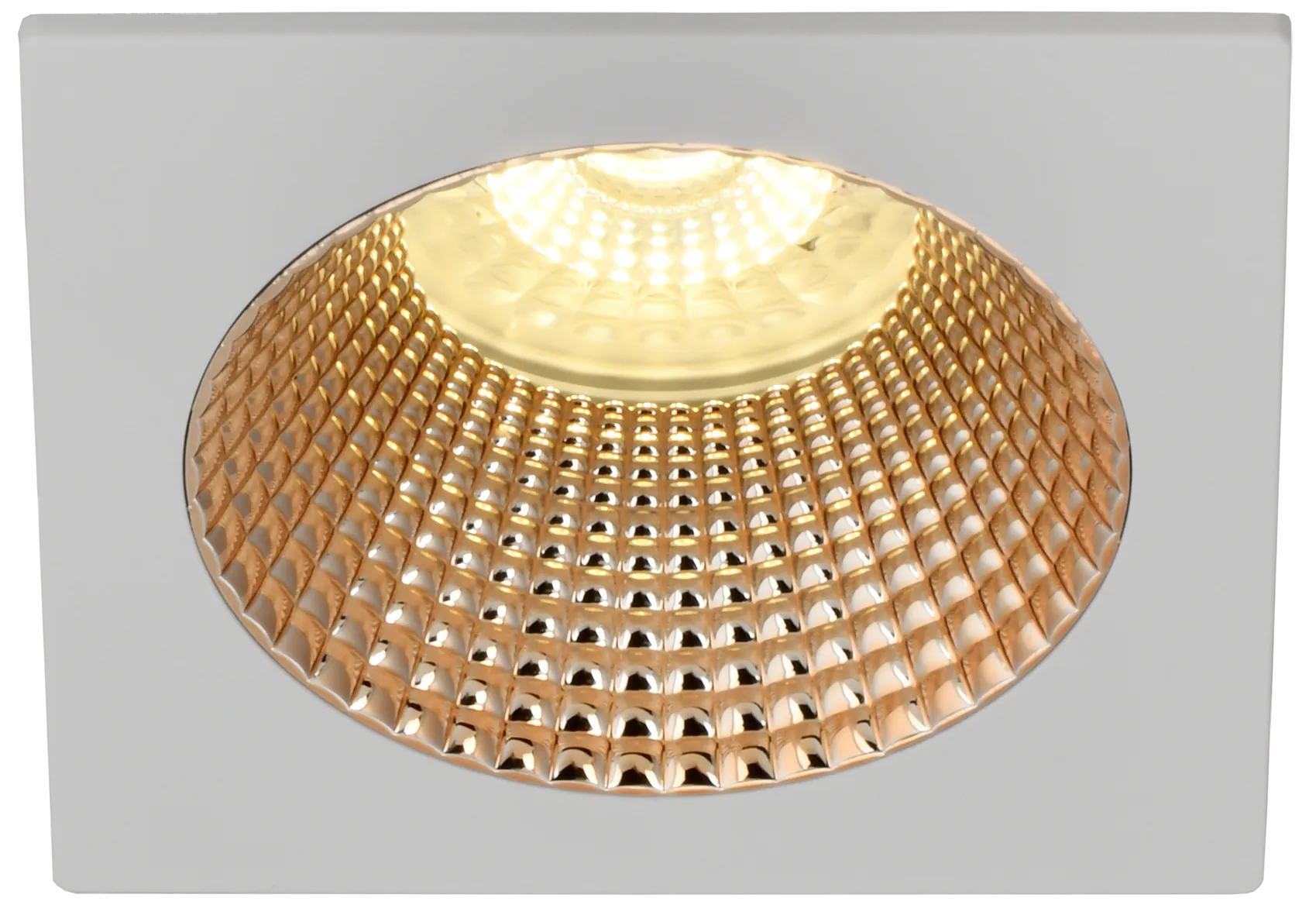 LIGHTING Светильник 4110 встраиваемый поворотный под лампу GU10 белый/золото пластик IEK - Фото 4