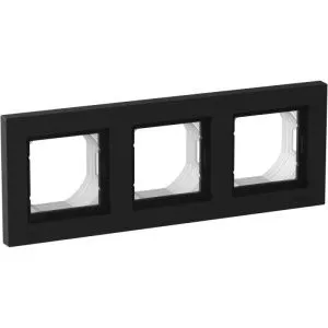 Рамка 3-м AtlasDesign Aqua IP44 карбон SE ATN441003 1564510