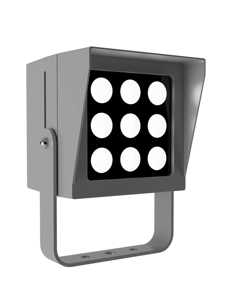 Светильник L-point 9/9/К8/850/04/A1-C1/230АС IP65 RAL7035 Муар LEDEL PNT9-1262-413-1272