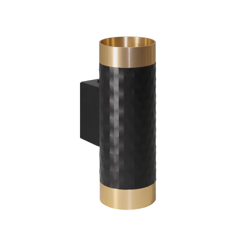 Накладной светильник WOLTA WSL-GU10/W10BG IP20 под лампу GU10 Чёрный/золото CELLA D55x170 1/30 - Фото 7