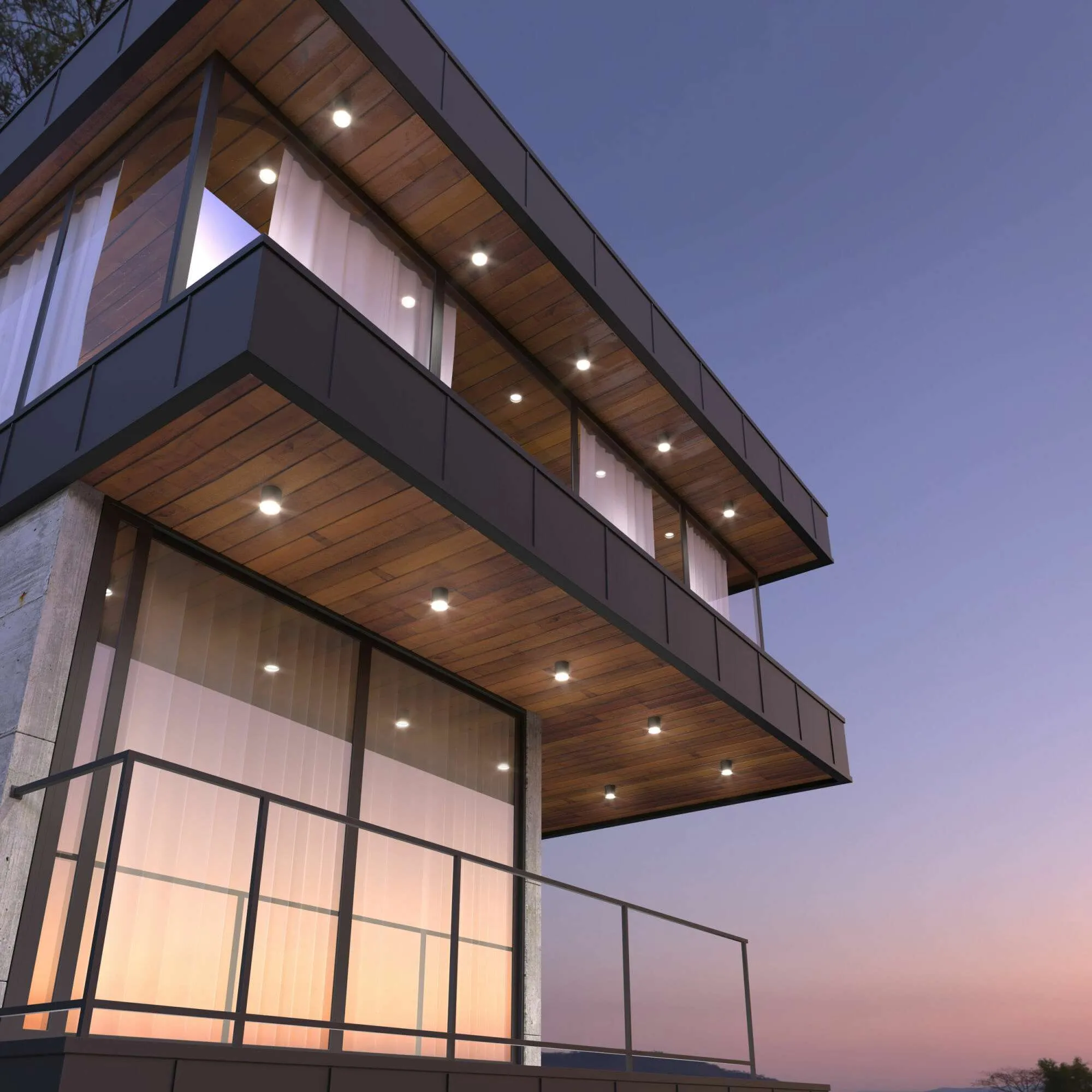 Светильник уличный потолочный Light LED 2105 IP54 35132/H черный Elektrostandard