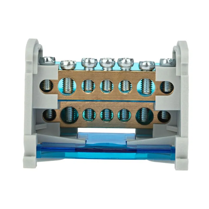 Шина на DIN-рейку в корпусе (кросс-модуль) 2х7 REXANT - Фото 4