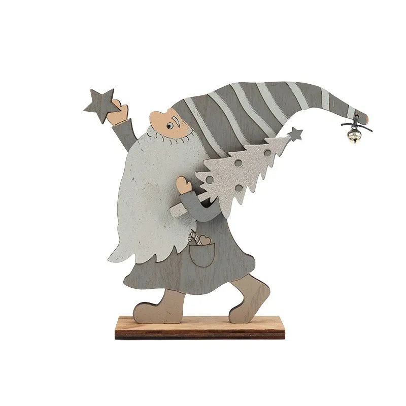 Деревянная фигурка Гномик 17х4х15 см - Фото 4