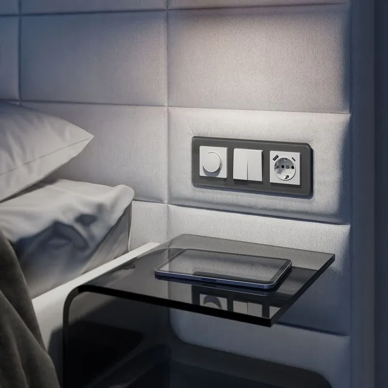 Выключатель двухклавишный проходной (белый) Werkel - Фото 4