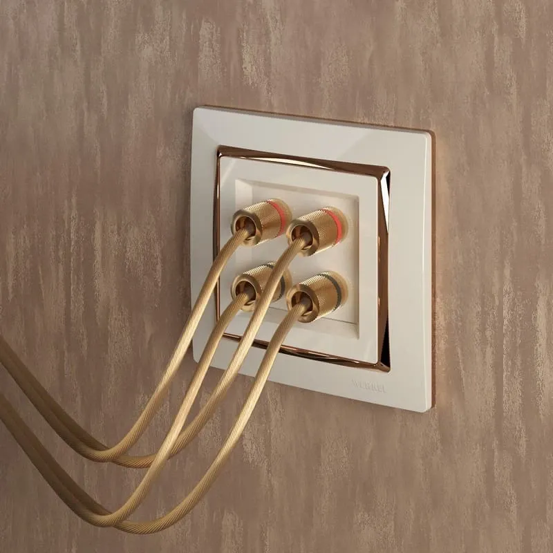 Рамка на 1 пост Snabb (слоновая кость золото) Werkel - Фото 2