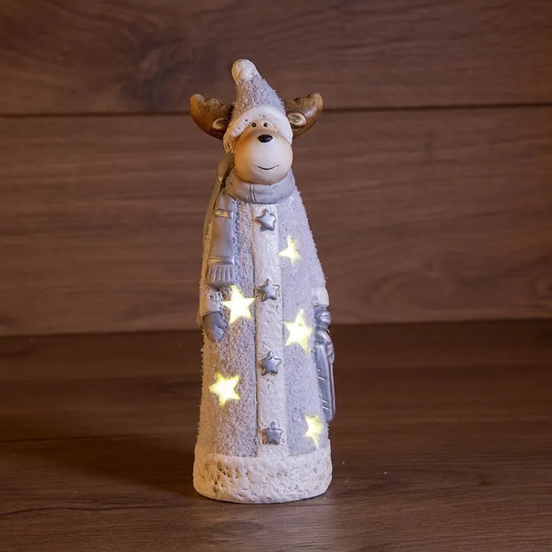 Керамическая фигурка Олененок с шарфом 7x6,5x21 см 505-011