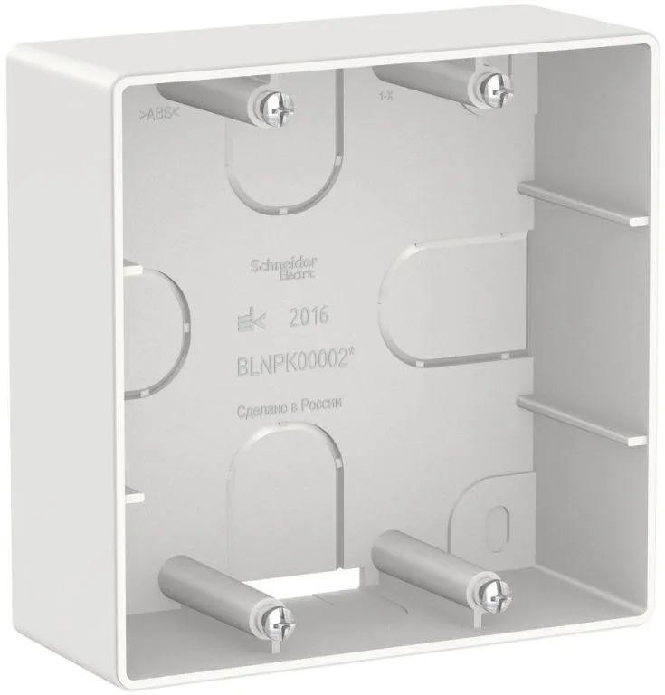Коробка подъемная СП Blanca для силовых розеток бел. SE BLNPK000021