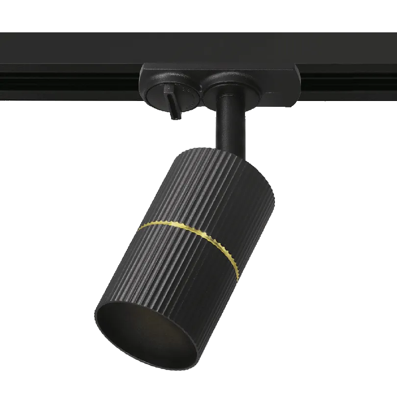 Трековый светильник WOLTA WTL-GU10/18BG NIMB под лампу GU10 Чёрный/золото  D55x100 WTL-GU10/18BG