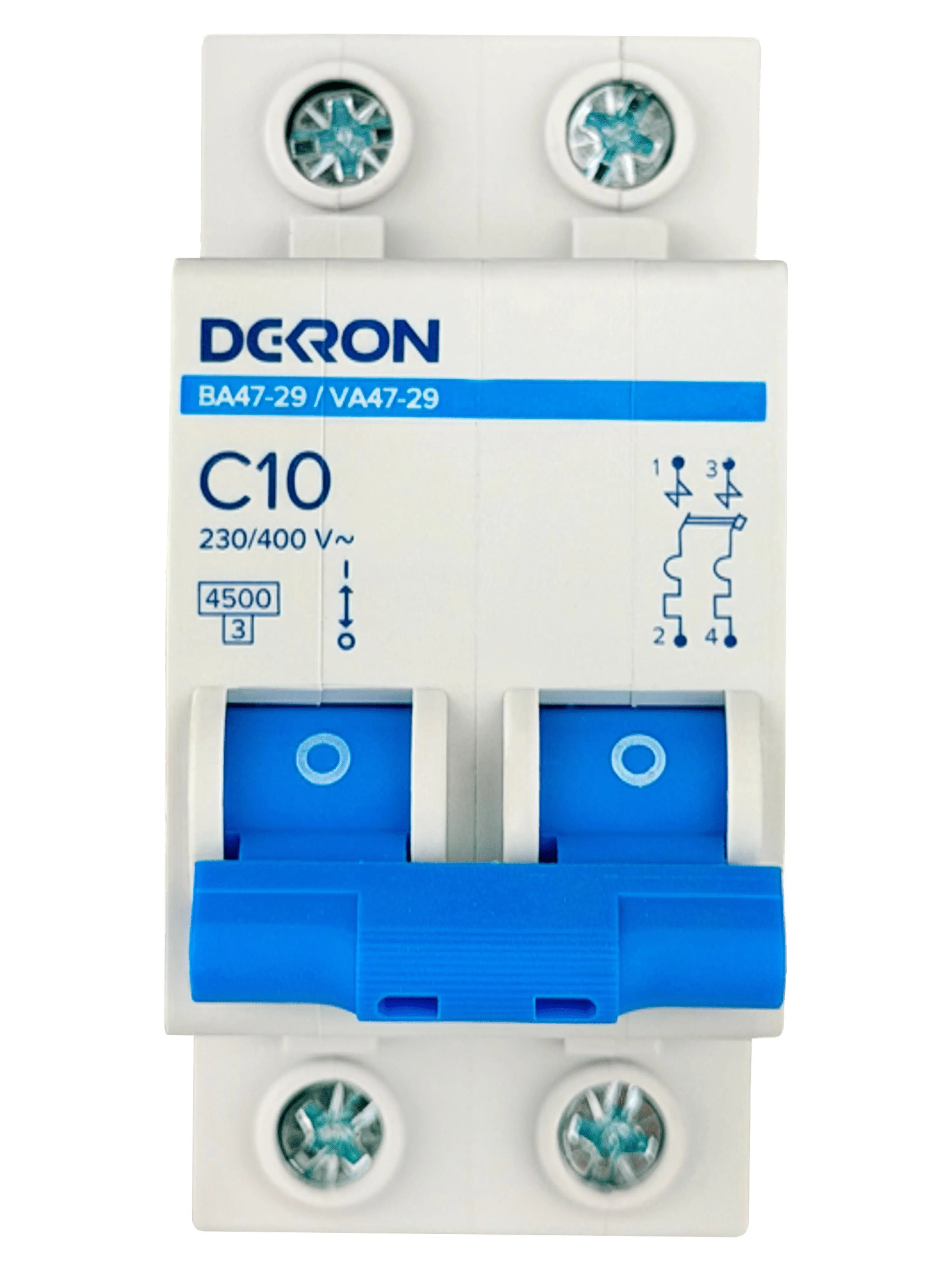 Автоматический выключатель ВА47-29 2P С10A 4,5кА