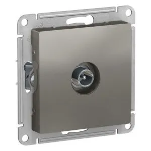 Розетка телевизионная проходная TV AtlasDesign 4дБ механизм сталь SchE ATN000992 1240517