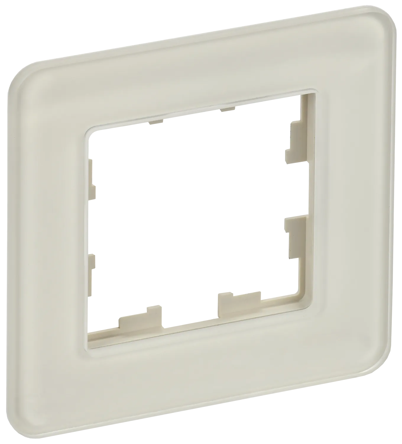 BRITE Рамка 1-местная РУ-1-2-Бр стекло песчаный RE IEK