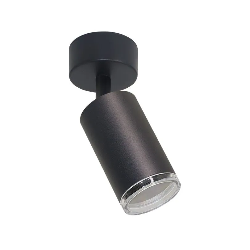 Накладной светильник WOLTA WSL-GU10/S14B AQUA под лампу GU10 IP44 Чёрный матовый φ55*165*55mm