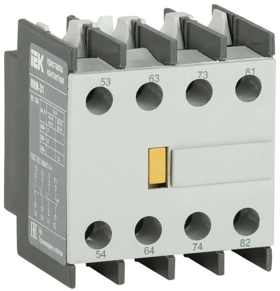 Приставка ПКИ-31 дополнительные контакты 3NO+1NC IEK 