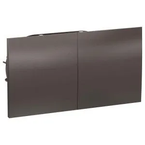 Розетка 2-м СП AtlasDesign 16А IP20 с заземл. защ. шторки со сдвижн. крышкой в сборе мокко SE ATN000 1240362