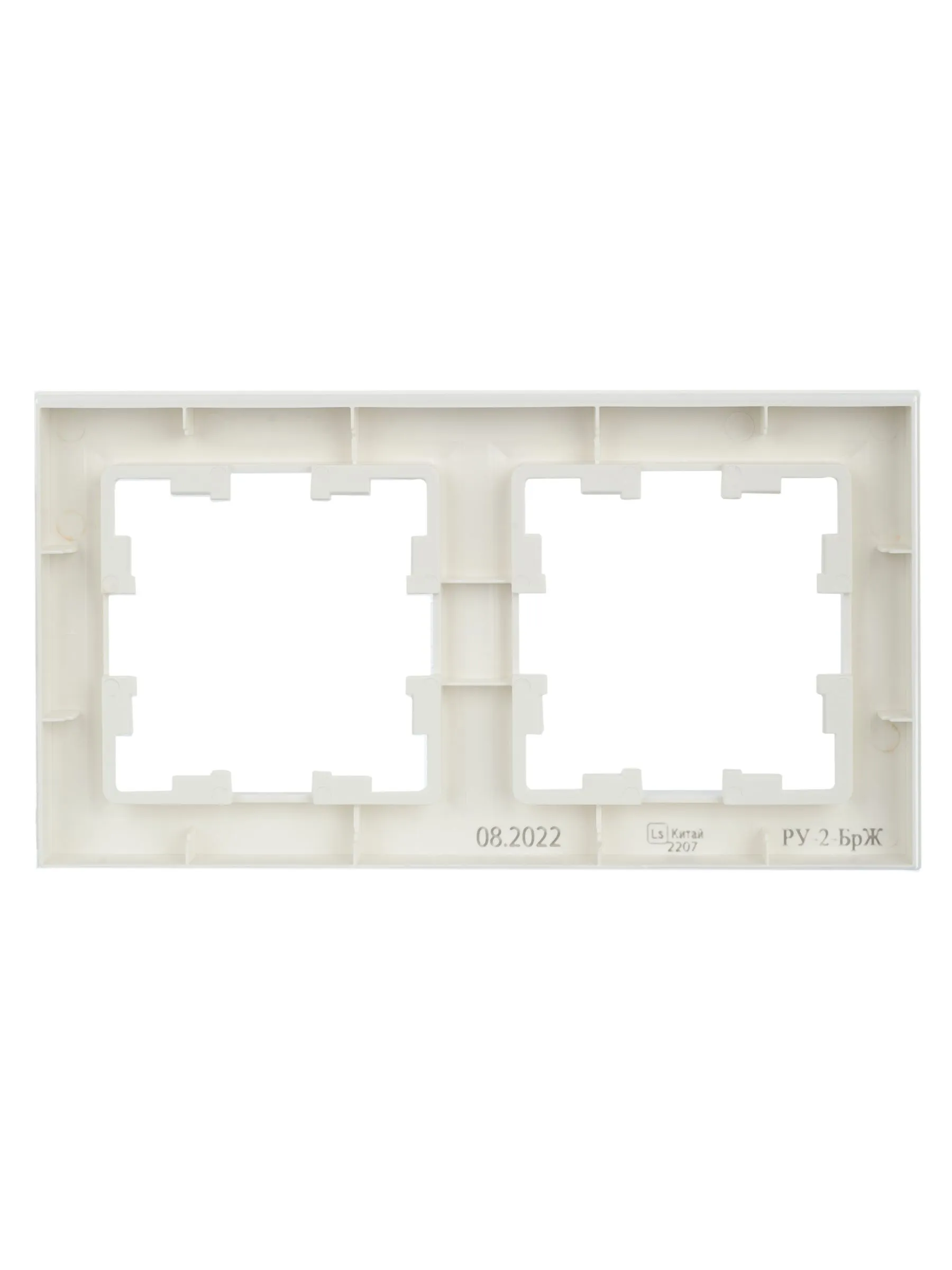 BRITE Рамка 2-местная РУ-2-БрЖ жемчуг IEK - Фото 3