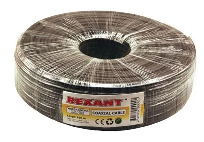 Кабель ККСВ-П+2х0,5 мм, 100 м, черный, REXANT - Фото 2