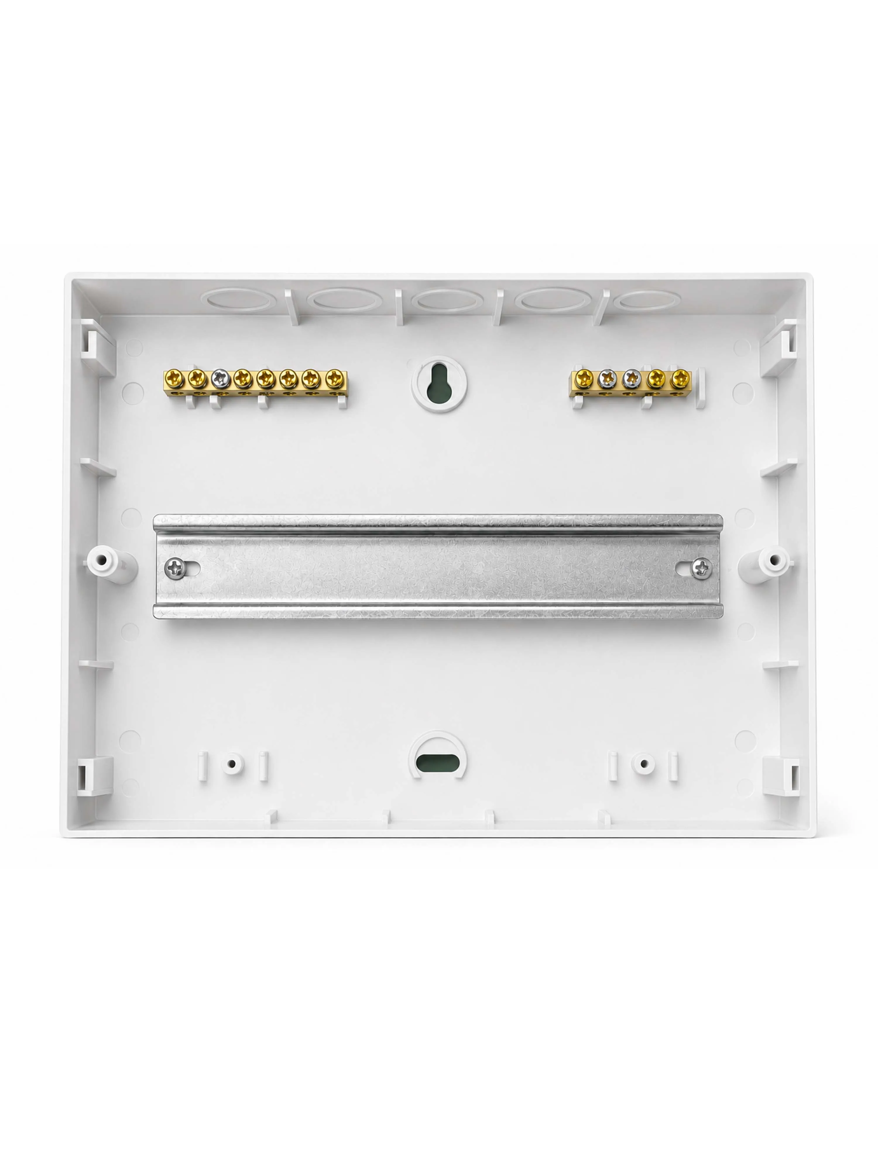 Корпус пластиковый БЕЛЫЙ ЩРН-П-12, черная прозрачная дверь IP41, DEKRON для защиты электрооборудования - Фото 5