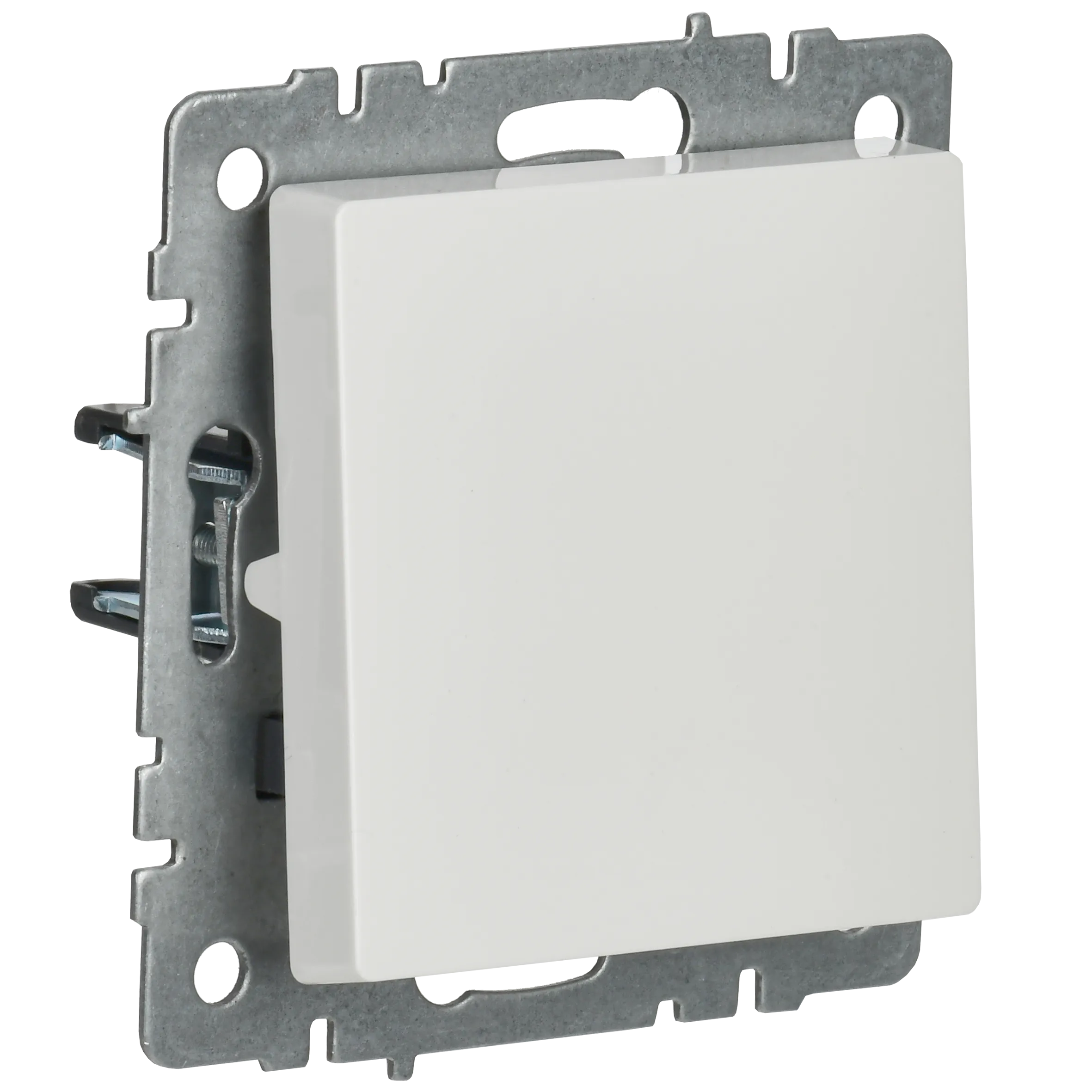 BRITE Выключатель 1-клавишный проходной 10А ВС10-1-6-БрБ белый IEK - Фото 2