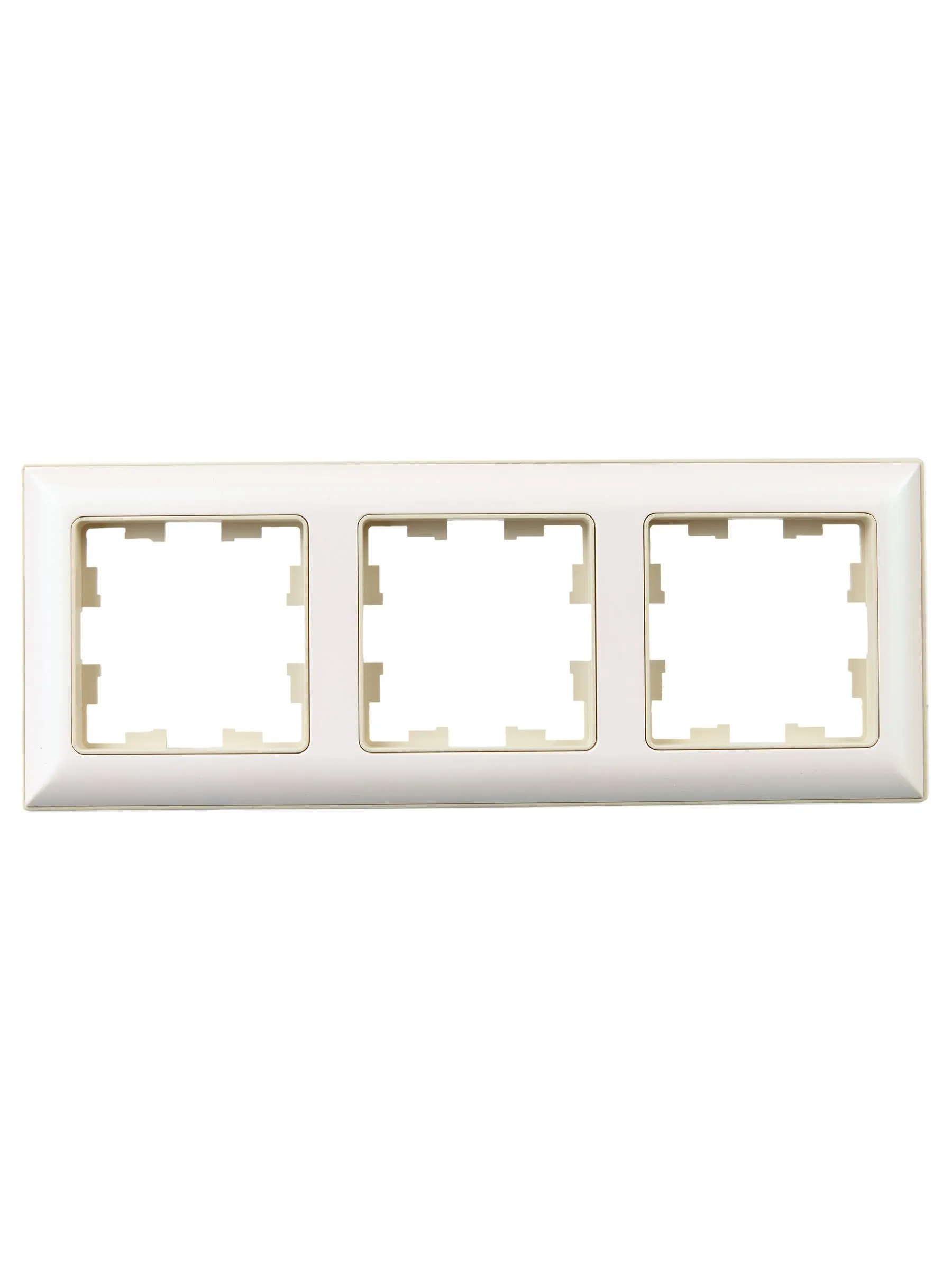 BRITE Рамка 3-местная РУ-3-Бр бежевый/жемчужный IEK - Фото 5