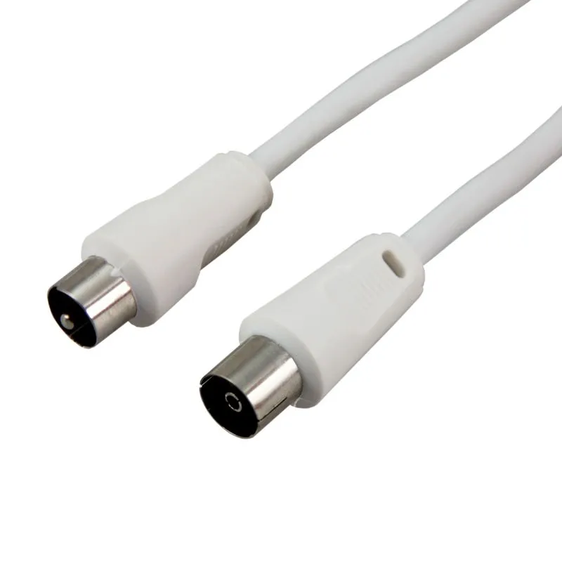 Шнур ТВ гнездо - ТВ штекер, 10м, белый REXANT 18-0007