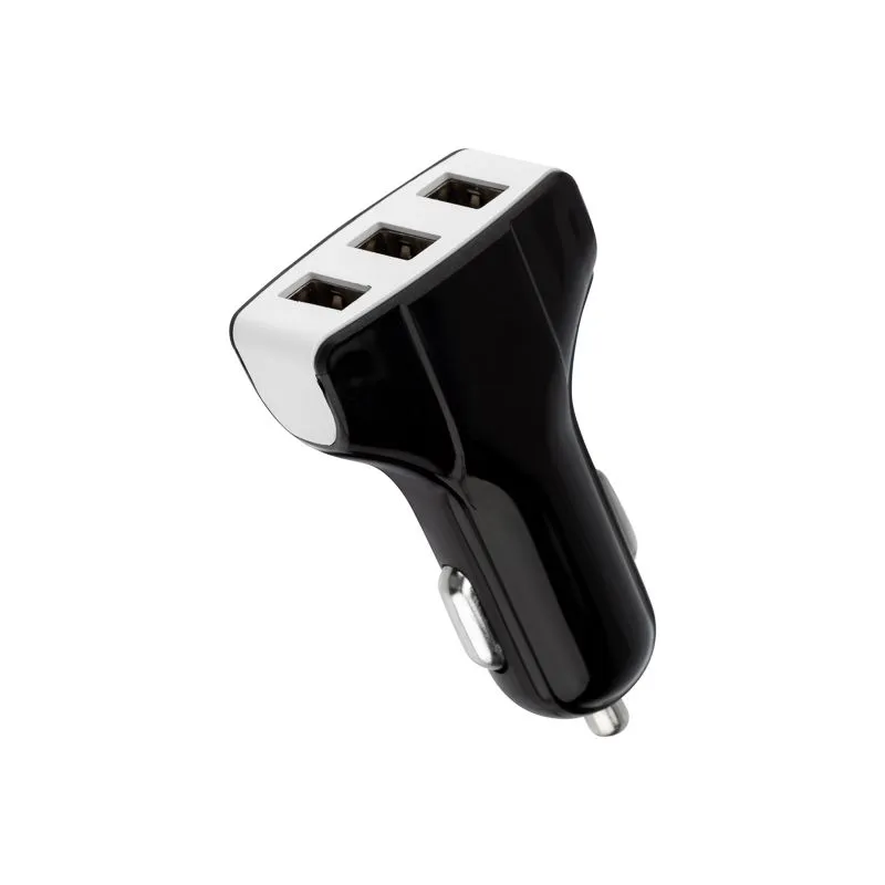 Зарядное устройство в прикуриватель REXANT 3 x USB, 1000mA, черное 16-0291