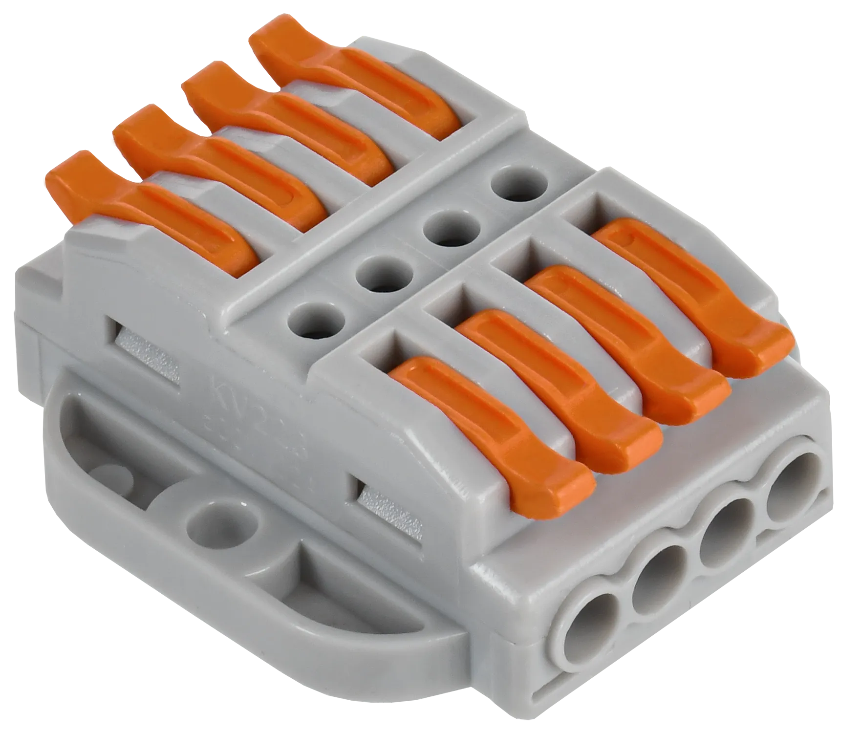 Строительно-монтажная клемма СМК 222-4144P проходная с площадкой (4шт/упак) IEK