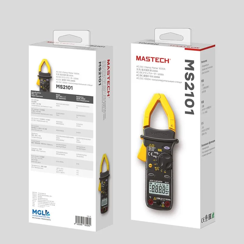 Токовые клещи MS2101 MASTECH - Фото 3