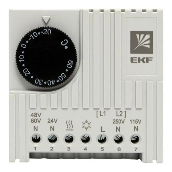 Термостат NO/NC (охлаждение/обогрев) на DIN-рейку 5-10A 230В IP20 EKF PROxima - Фото 4