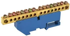 Шина N "ноль" на DIN-изол ШНИ-8х12-16-Д-С IEK YNN10-812-16D-K07