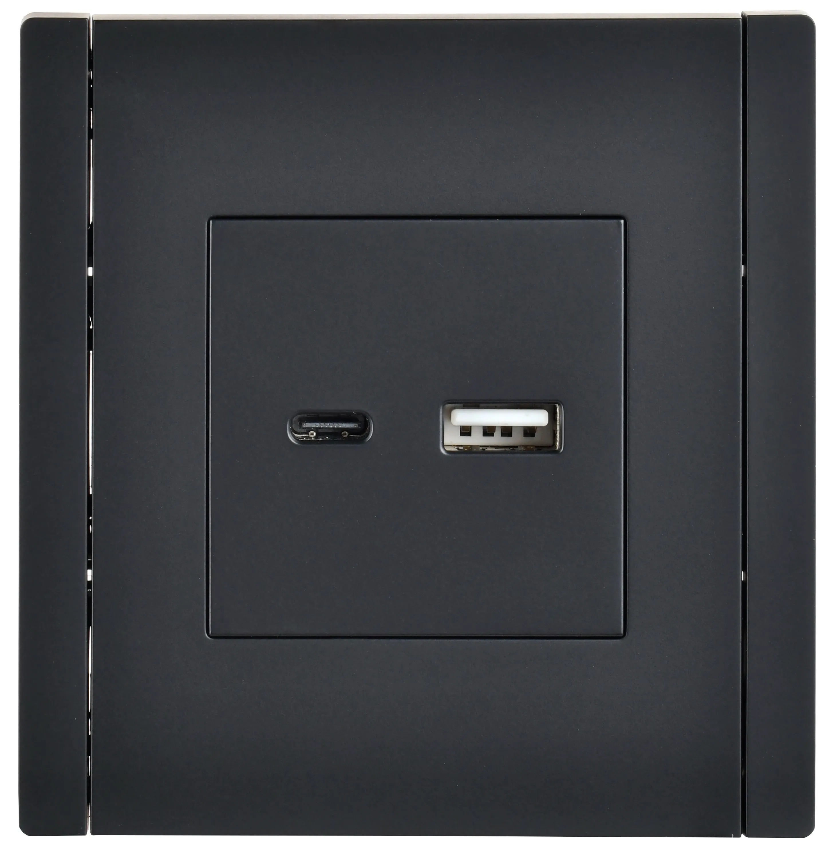 FORTE&PIANO Розетка USB A+C 18Вт FP151 черный IEK для дома - Фото 2