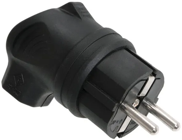 Вилка с боковым вводом ВБу3-1-0м IP44 ОМЕГА каучук IEK PKR01-U-016-2-K02