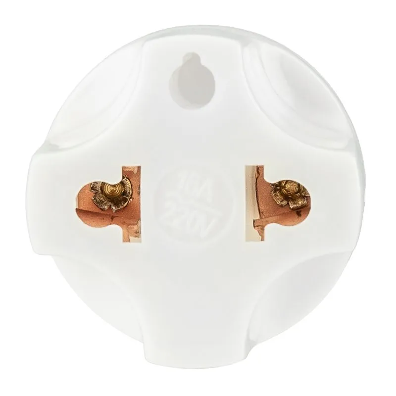 Адаптер сетевой (переходник) с Евро А/F на вилку С1 CEE 7/2 «Питер» 10А б/з белый PROconnect (пакет БОПП 1 шт/уп.) - Фото 5