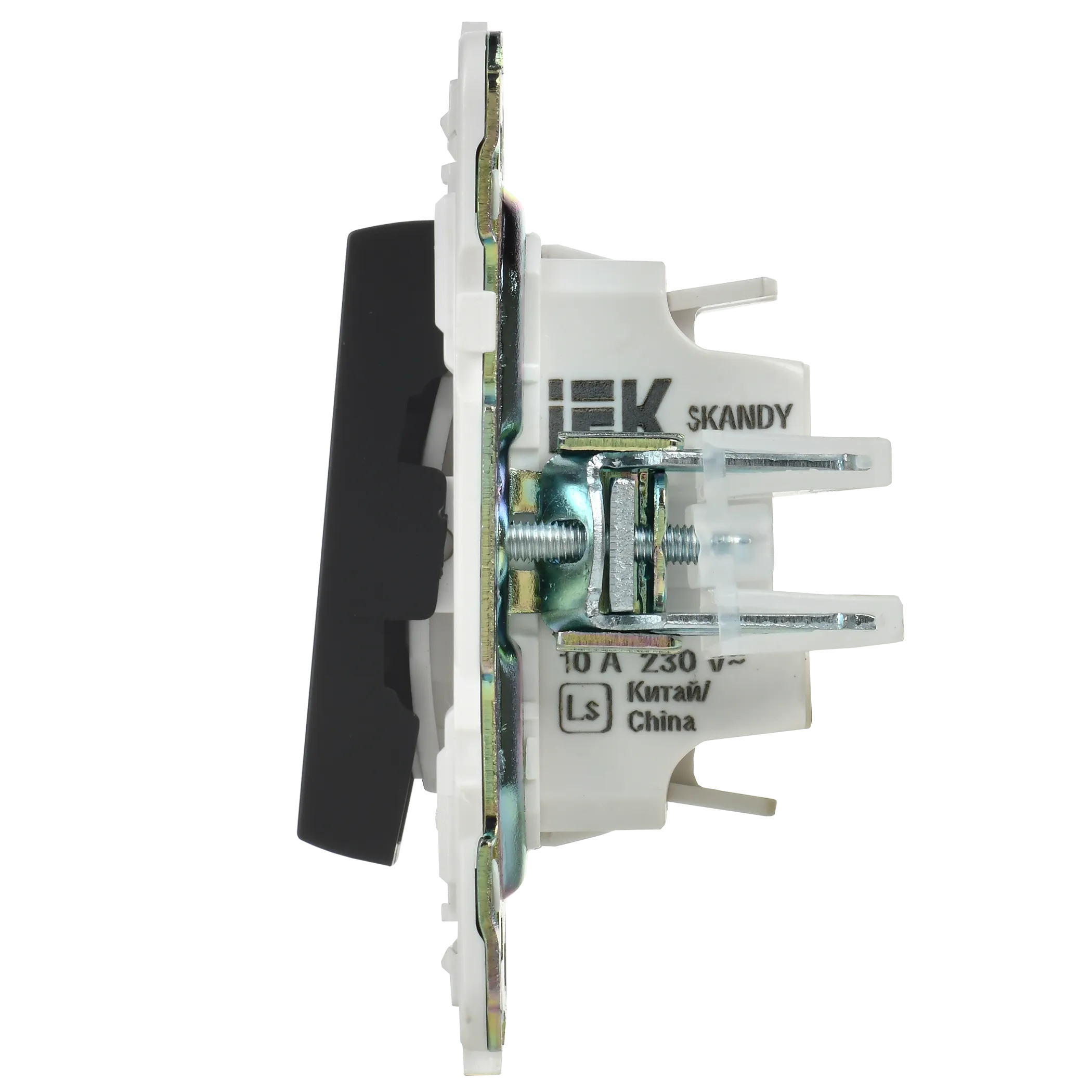 SKANDY Выключатель 1-клавишный 10А SK-V01Bl черный IEK - Фото 6