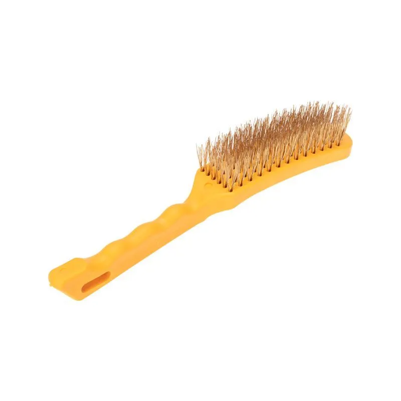 Щетка по металлу с пластиковой ручкой 6 ряд. 260 мм Kranz KR-91-1237