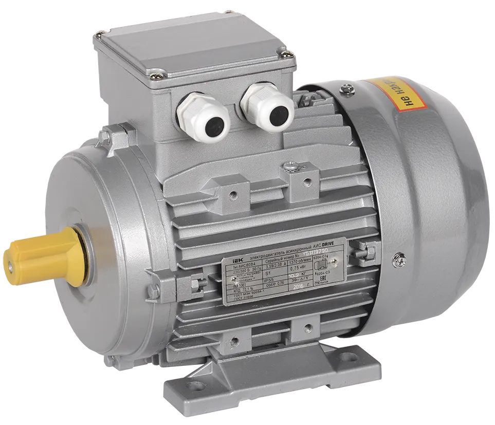 Электродвигатель асинхронный трехфазный АИС 90L4 380В 1,5кВт 1500об/мин 1081 DRIVE IEK