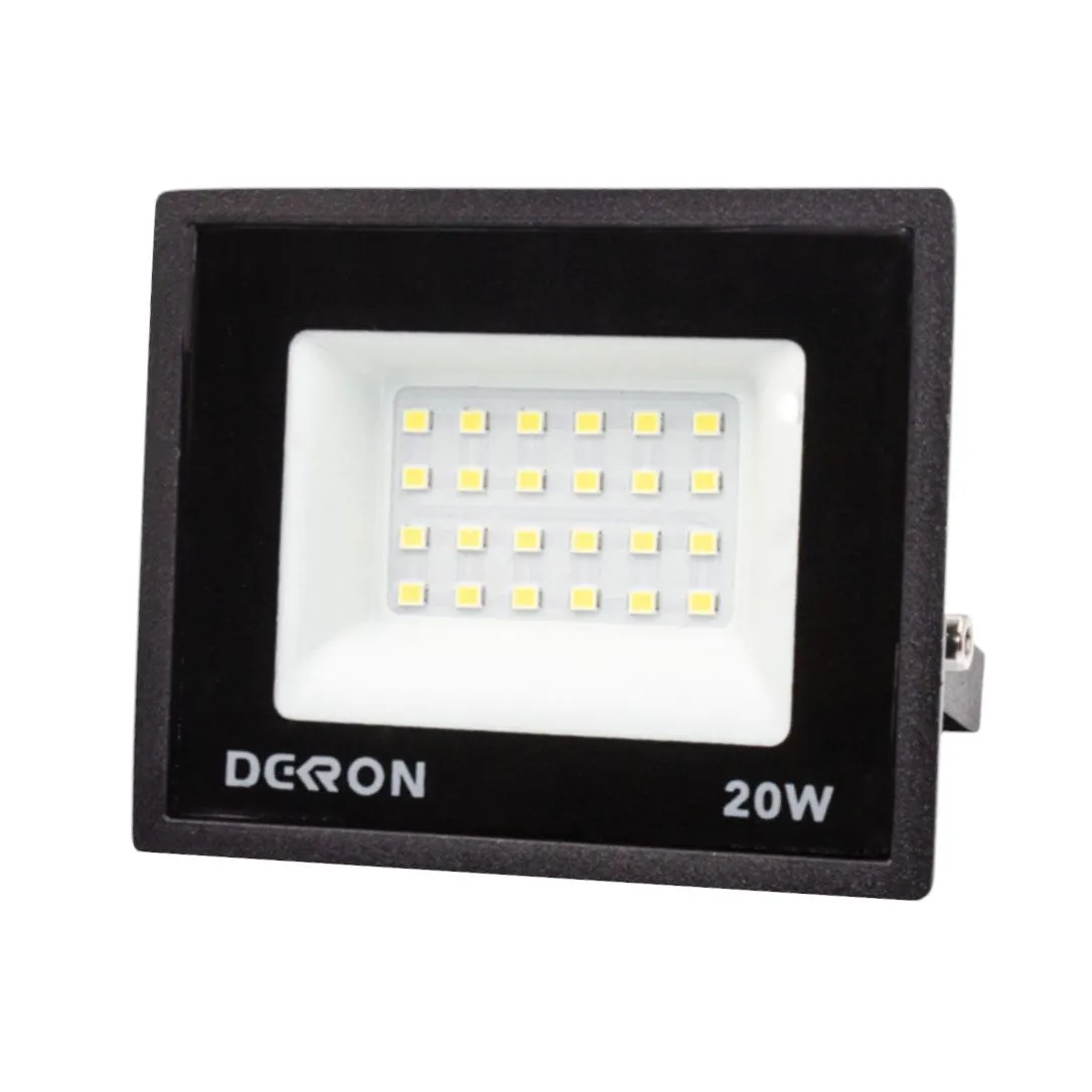 Прожектор светодиодный 20Вт, 1600лм, 6500K, черный, IP65 DEKRON AN1271-0012